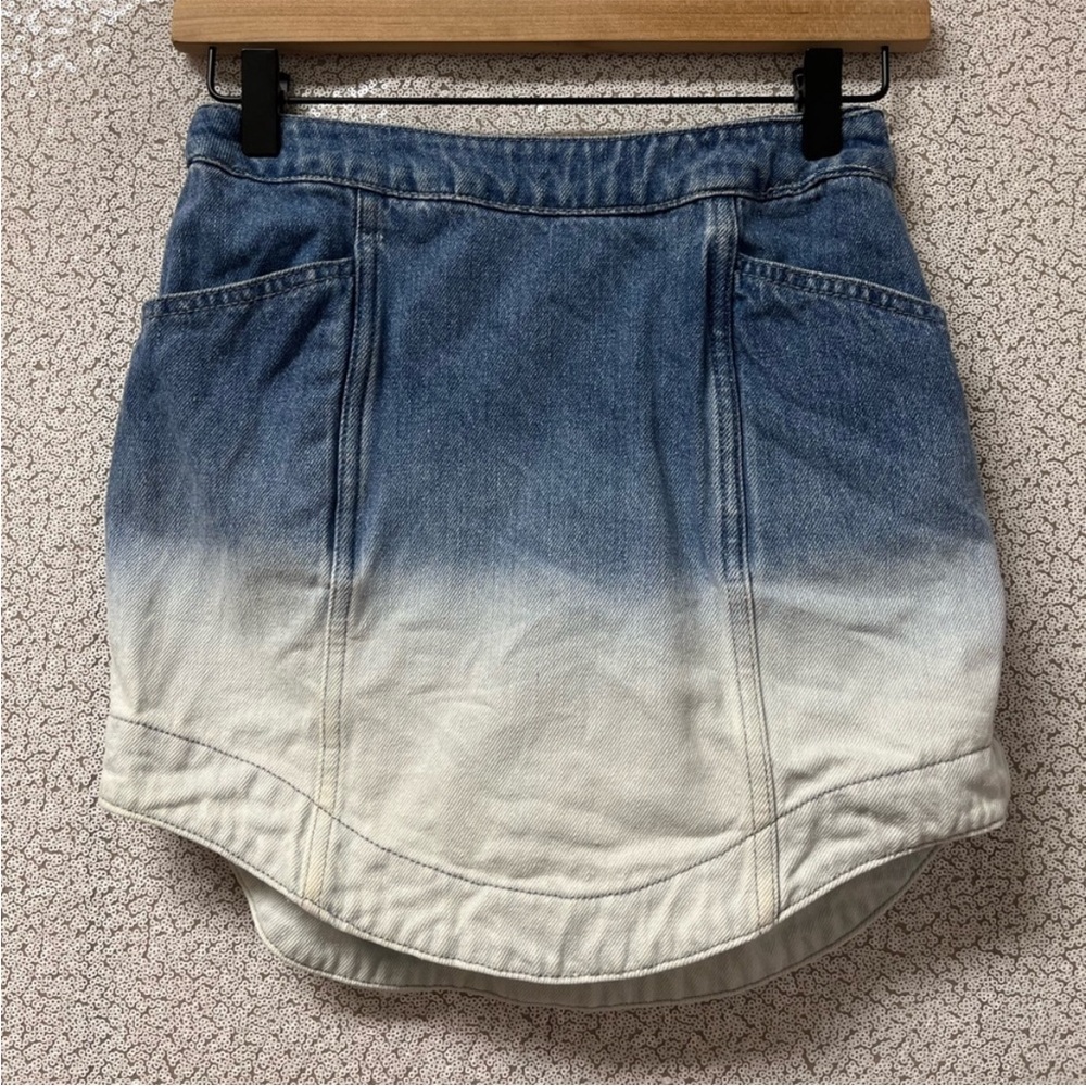 Amanda Uprichard Blue and White Ombre Skirt